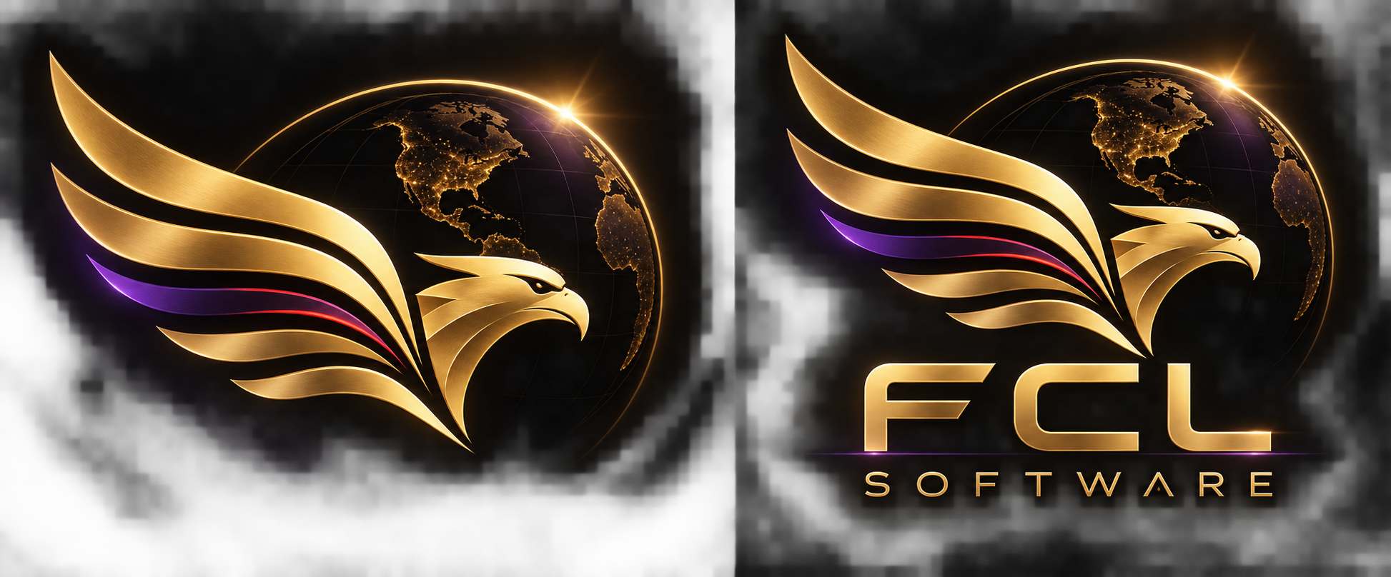FCL Software eagle and globe logo